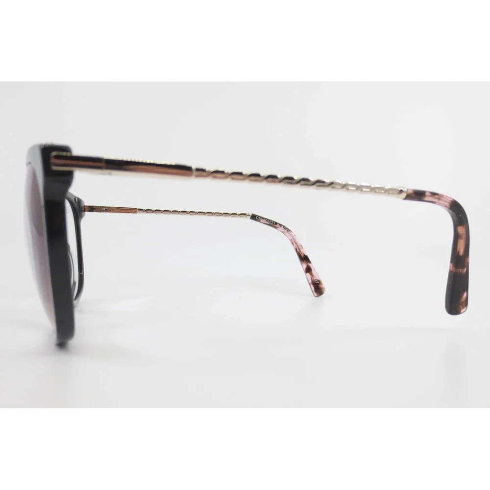 Chelsea Morgan CM-202221 Black Cat Eye Eyeglass Frames Gold Pink Tortoise